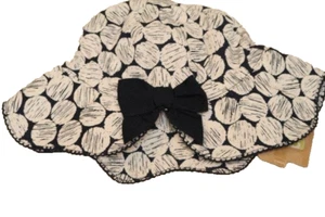 Sombrero para Niñas Gorro Sombrero para el Sol Cubo Loco 8 Puntos Azul Marino 2T 3T Nuevo con Etiquetas Nuevo Lazo de Vieira - Imagen 1 de 4