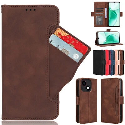 For ZTE Blade A35e /Z2466, Separable Card Slot Leather Wallet Stand Case Cover - Image 1 of 4