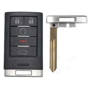 for Cadillac XTS DTS STS CTS 5 Button Remote Key Fob Case Shell Key Blank - Imagen 1 de 7