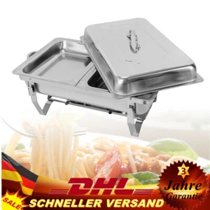 Chafing Dish Speisenwärmer Edelstahl Warmhaltebehälter Rechaud Wärmebehälter NEU - Bild 1 von 10