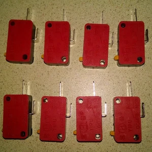 8 EA - 2 Kontakt Snap In Mikroschalter für Video Arcade Taste - Bild 1 von 2