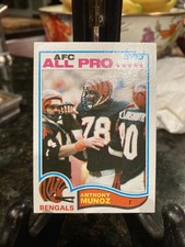 1982 Topps Anthony Munoz Rookie #51 football card Cincinnati Bengals