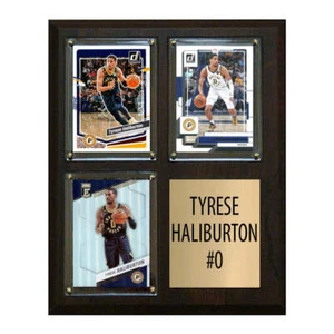 2025 Indiana Pacers Tyrese Haliburton 3 Card Targa Donruss Hoops Panini - Foto 1 di 4