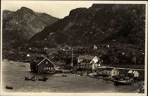 Digermulen Norwegen Norge Hinnøya ~1930 Port Landschaft Dorf Insel Hafen Küste - Picture 1 of 1