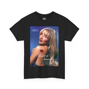 Sabrina Carpenter Short n' Sweet Unisex Graphic Heavy Cotton Tee, Streetwear - Picture 1 of 45