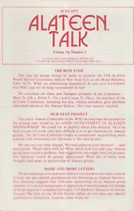Alateen Talk, June 1977, tri-fold pamphlet, Al-Anon - Foto 1 di 3