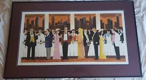Guy Buffet "Degustazione di Vini" Lim. Ed. 354/500 stampa firmata/opaca/incorniciata 26,5"x43,5 - Foto 1 di 13