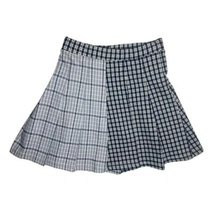 Full Tilt pleated, blue plaid mini schoolgirl skirt - size XS - Picture 1 of 7