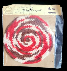 Puppenhaus Miniaturen handgefertigt 7" runder Teppich von Lynn & Jo's Lahaska Pa Posten #5 - Bild 1 von 2