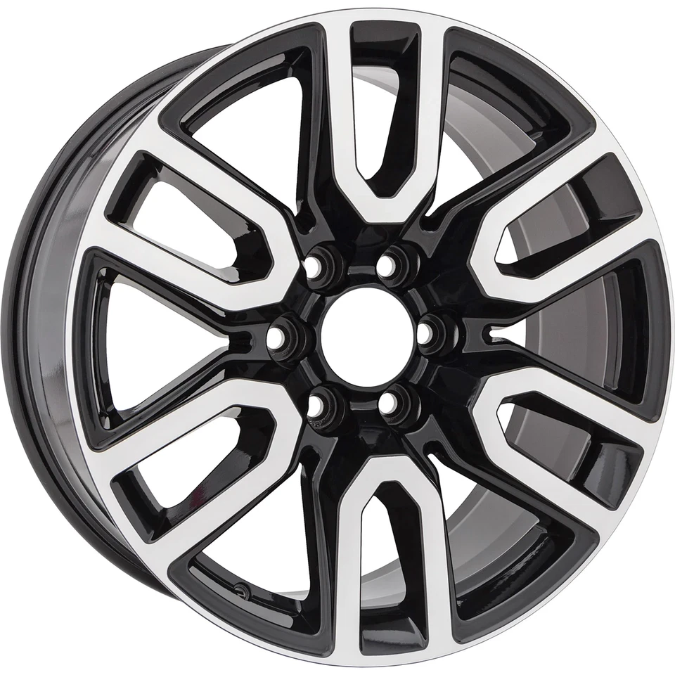 New 20" x 9" Machined Black Alloy Wheel Rim 2019-2025 GMC Yukon XL Sierra 1500 - Image 1 of 4