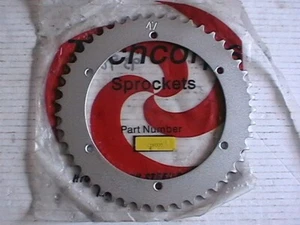 APRILIA RS50 1993-1998 REAR STEEL 47 TOOTH TECHCORPS 000947 SPROCKET - Picture 1 of 2