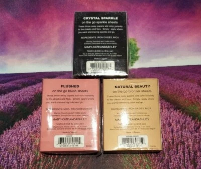 Hoja de maquillaje Mary-Kate and Ashley Paper Me Pretty On The Go x 3 Foto 1 de 2