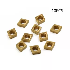 CCMT060204-HM YBC251 Gold Lathe CNC Carbide Thread Insert Cutting Blade Tool Set - Picture 1 of 24