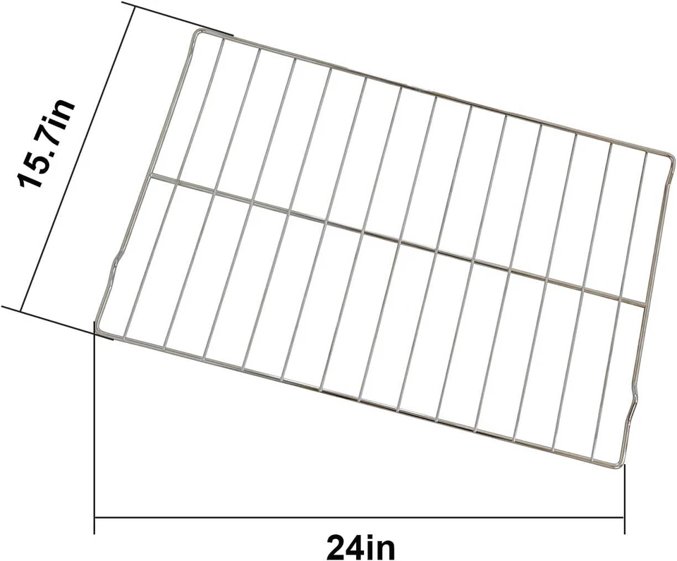 QRINNOVATIONS Oven Rack for Whirlpool Range 24x15.7 W10256908 Chrome Finish