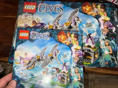 LEGO Elves Aira's Pegasus Sleigh Set # 41077 BOX & MANUAL ONLY - Ex Condition! - Image 1 of 4