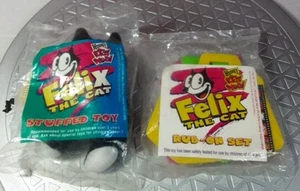1996 WENDY'S KIDS' TOYS 5 In. Felix The Cat & Felix The Cat Rub-on Set - Picture 1 of 8