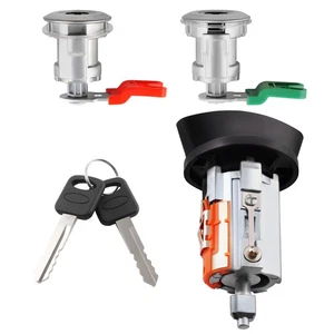 Ignition Switch Lock Cylinder & 2 Door Lock Cylinders For Ford F-250 W/ 2 Keys - Bild 1 von 18