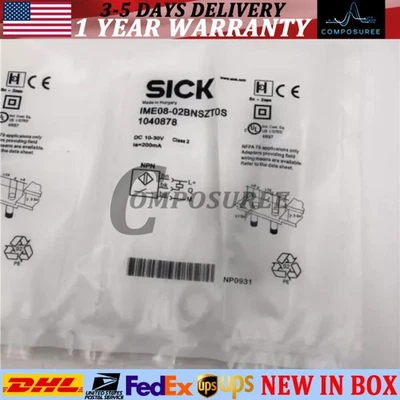 New SICK IME08-02BPSZT0S 1040870 IME0802BPSZT0S Proximity Sensor Switch 10-30VDC - Image 1 of 4