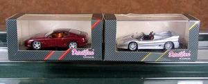 LOT 2 FERRARI "DETAIL CARS" (CORGI) DIECAST AUTOS 1:43 SCALE W/CASE (NIB) - Picture 1 of 8