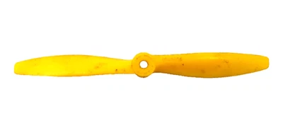 Yellow Tornado Grish Propellor R/C Aircraft 7" - Image 1 of 4