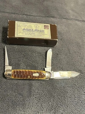 2006  SCHATT & MORGAN #1 of 600-(3)-Blade Pocket Knife-43-299 Brand New W/Box🔥 - Image 1 of 4