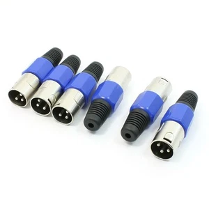 Mikrofon Mikrofon Lautsprecher 66mm 3Pin XLR Stecker Audio Kabel Stecker Blaux6 - Bild 1 von 1