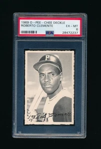 1969 OPC Deckle Edge Roberto Clemente PSA 6 EXMT *Centered* - Picture 1 of 2