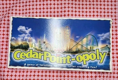 Vintage Cedar Point-opoly Monopoly Board Game Pewter Pieces Ohio Park Complete - Image 1 of 4