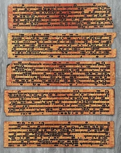 Antiguo manuscrito budista dorado birmano libro Kammavaca Sutra dorado Mandalay - Imagen 1 de 18