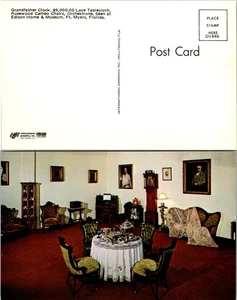 Postkarte Standuhr und Palisanderstühle im Edison Home - Bild 1 von 1
