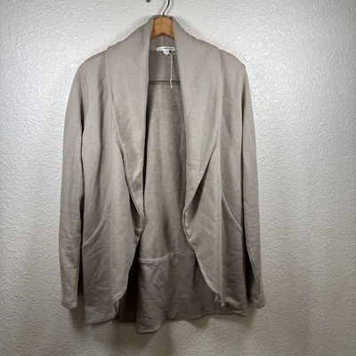 NUEVO SIN ETIQUETAS ESTÁNDAR JAMES PERSE TOSTADO 100% ALGODÓN CÁRDIGAN TALLA 4 XL Foto 1 de 4
