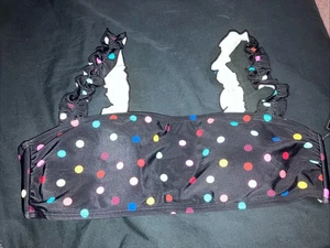 Traje de baño No Boundaries bikini top bandeau lunares XL 15/17 separado nuevo con etiquetas - Imagen 1 de 5