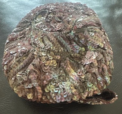 Sombrero Fascinador Vintage Para Mujer Lentejuelas Adornado Flapper - LA Rose New York Foto 1 de 4