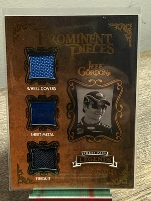 2009 Press Pass Jeff Gordon Legends Prominent Pieces  39/99 Race Used PP-JG - Image 1 of 3