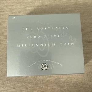Australia. 2000 1oz - Millenium Silver Dollar.. Cased Proof, - Picture 1 of 2