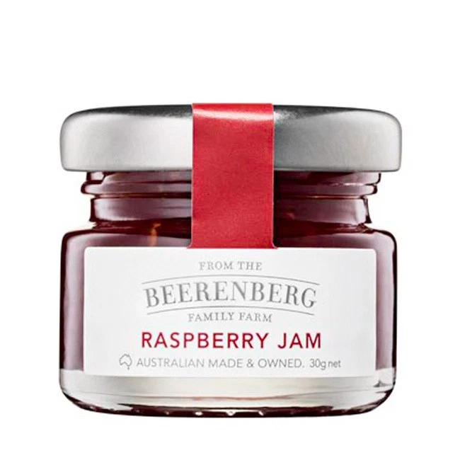 BULK 60 x Beerenberg Raspberry Jam 30g  | Bnb Supplies - Image 1 of 2
