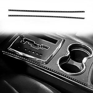 Consola de fibra de carbono real para Chrysler 300 2008-2010 cambio de marchas moldura lateral - Imagen 1 de 12