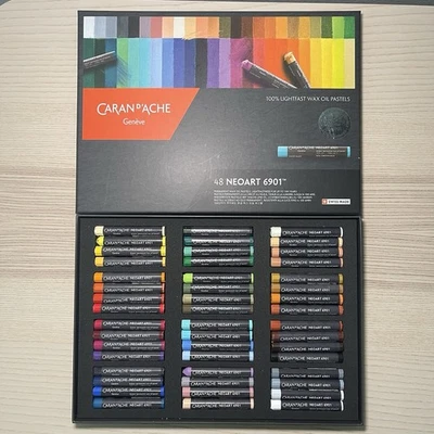 Caran d’Ache Neoart 6901 Wax Oil Pastels — Full 48 Set, Lightly Used - Image 1 of 4
