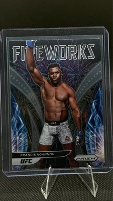 2022 Panini UFC Prizm Fireworks Francis Ngannou #16 Heavyweight - Image 1 of 2