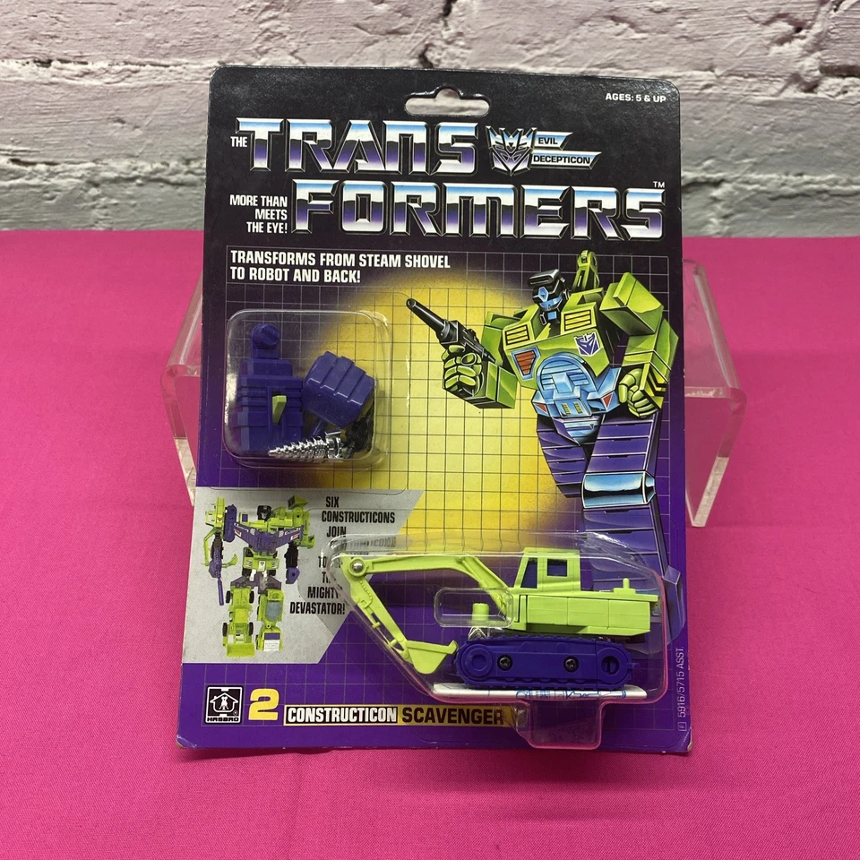 Scavenger TM G1 Transformers 1985 Hasbro Vintage Figure NEW Sealed Constructicon - Image 1 of 4