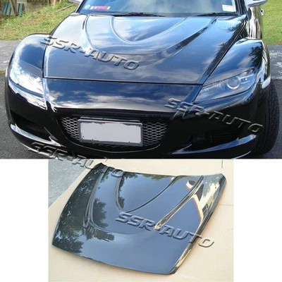 For Mazda RX8 2004-2011 Real Carbon Fiber Front Hood Vent Bonnet Cover - Image 1 of 4