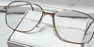 Vintage Stetson Zyloware 057 Gold Metall Pilotenbrille Brillengestell 57[]16-178 - Bild 1 von 8