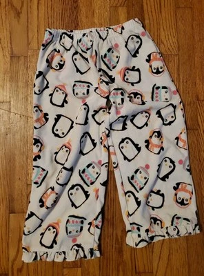 Белые флисовые пижамные брюки для девочек Penguin без бирки - Изображение 1 из 4