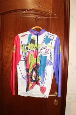 Camiseta deportiva de ciclismo vintage Gonso Max Hurzeler Swiss Bicycle Team - talla M Foto 1 de 4