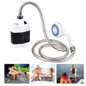Tragbarer Outdoor Duschkopf Campingdusche Elektrisch Wiederaufladbar Duschpumpe - Bild 1 von 18