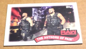 Tarjeta número TT-15 The Authors Of Pain RAW Topps - Imagen 1 de 1