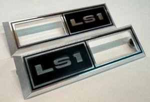 1968 Chevelle Impala Nova 'LS1' Emblem Marker Light Bezel Front Fender Billet - Picture 1 of 15