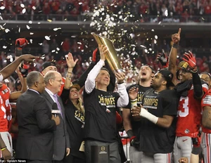 Impresión fotográfica de campeones nacionales de Ohio State Buckeyes 2014/tamaño a elegir - Imagen 1 de 1