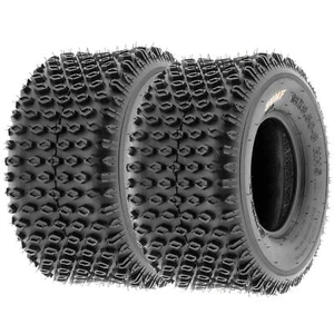 Pair of 2, 18x9.5-8 18x9.5x8 Quad ATV All Terrain AT 6 Ply Tires A012 by SunF - Picture 1 of 12