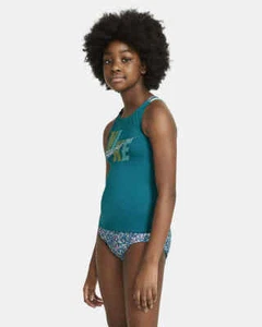 Nike Kids Pixel Blue Spiderback Bikini Set L10501 Size XL (13-15 YRS) - Picture 1 of 5